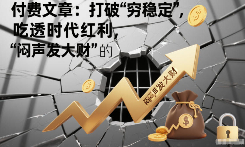 付费文章：打破“穷稳定”，吃透时代红利，“闷声发大财”的终极真谛-宇文网创