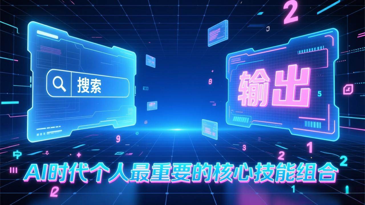 付费文章：AI时代个人最重要的核心技能组合：“输出能力”和“搜索能力”-宇文网创