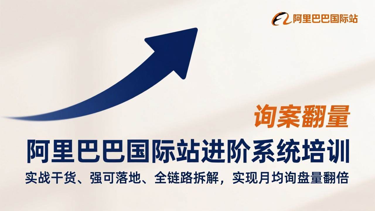 阿里巴巴国际站进阶系统培训，实战干货、强可落地、全链路拆解，实现月均询盘量翻倍-宇文网创