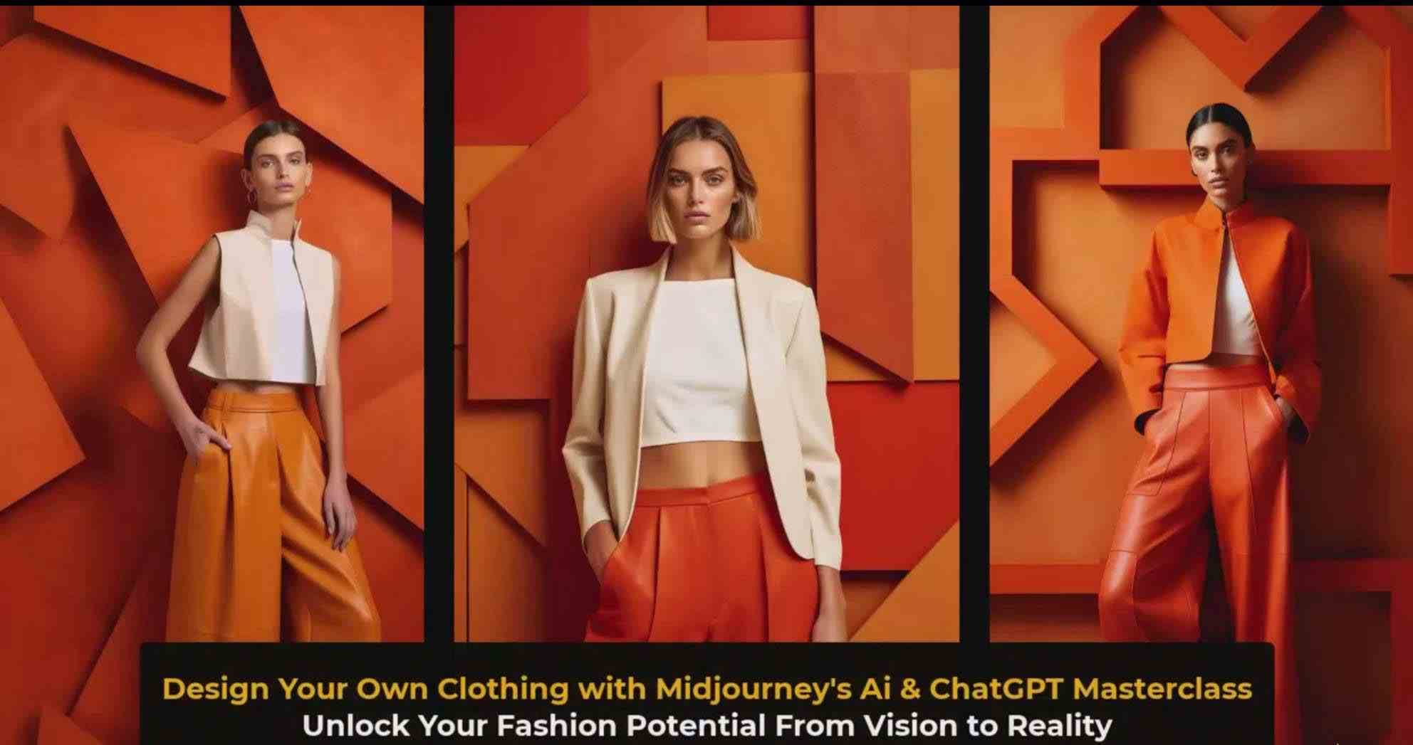 图片[5]-利用 Midjourneys Ai 人工智能设计自己的服装AI大师班-10节课-中英字幕-宇文网创