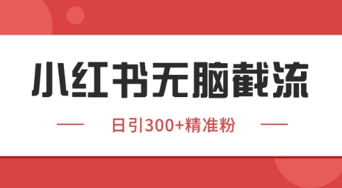 小红书截流同行客源，独家野路子获客玩法 日引200+暴力获客【揭秘】-宇文网创
