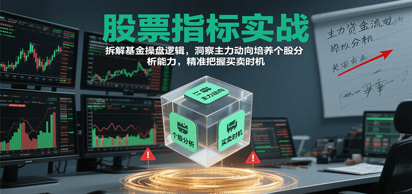 股票指标实战,基金操盘逻辑拆解,洞察主力动向培养个股分析能力把握买卖时机(更新)-宇文网创