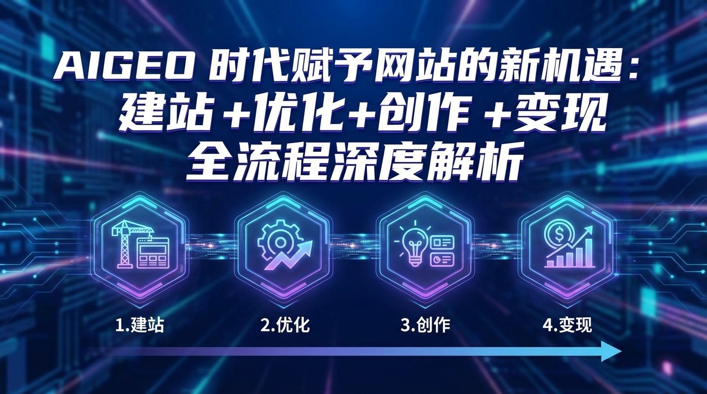AIGEO+时代赋予网站的新机遇：建站+优化+创作+变现+全流程深度解析-宇文网创