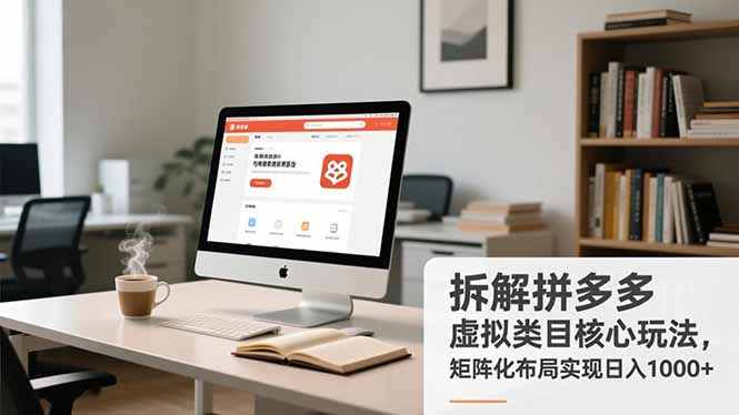 （16906期）拆解拼多多虚拟类目核心玩法，矩阵化布局实现日入1000+-宇文网创