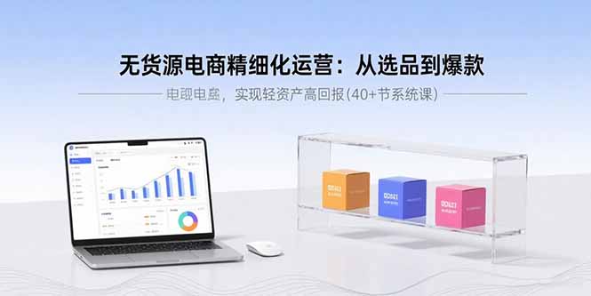 （15896期）无货源电商精细化运营：从选品到爆款，实现轻资产高回报(40+节系统课)-宇文网创