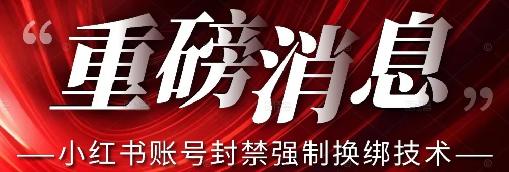 【最新】小红书账号封禁强制换绑技术可日赚300-宇文网创