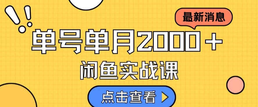 最新闲鱼日入500＋，虚拟资料变现喂饭级讲解-宇文网创