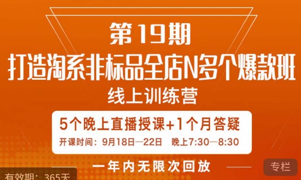 钟辰·拼多多单品爆款班，一个拼多多超级爆款养一个团队-宇文网创