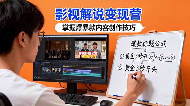 （16348期）影视解说变现营：通过30+实战案例爆款内容创作技巧，掌握影视解说盈利密码-宇文网创