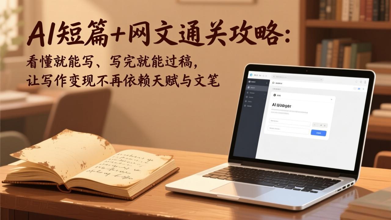 （17515期）AI短篇+网文通关攻略：看懂就能写、写完就能过稿，让写作变现不再依赖天赋与文笔-宇文网创