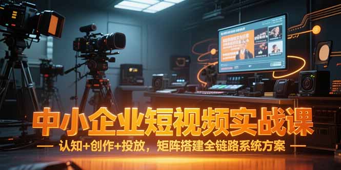 （15249期）中小企业短视频实战课，认知+创作+投放，矩阵搭建全链路系统方案-宇文网创