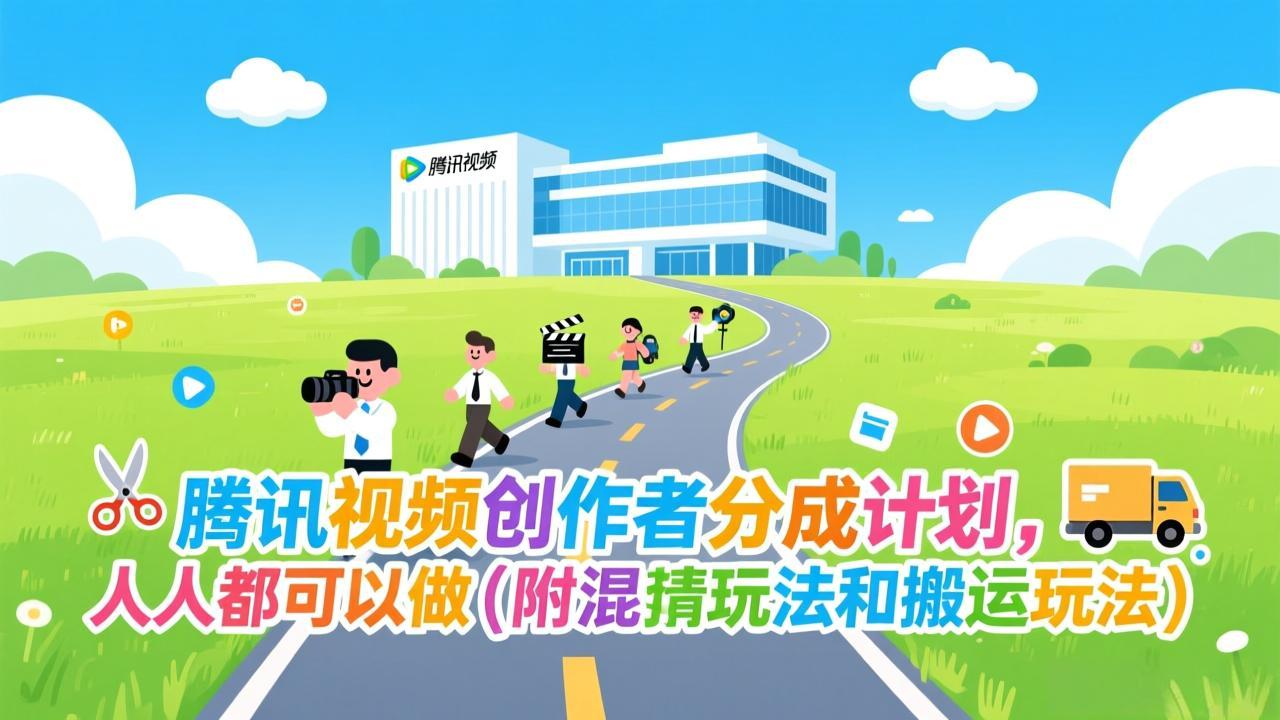 (17137期)腾讯视频创作者分成计划,人人都可以做(附混剪玩法和搬运玩法)-宇文网创