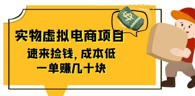东哲日记:全网首创实物虚拟电商项目,速来捡钱,成本低,一单赚几十块!-宇文网创
