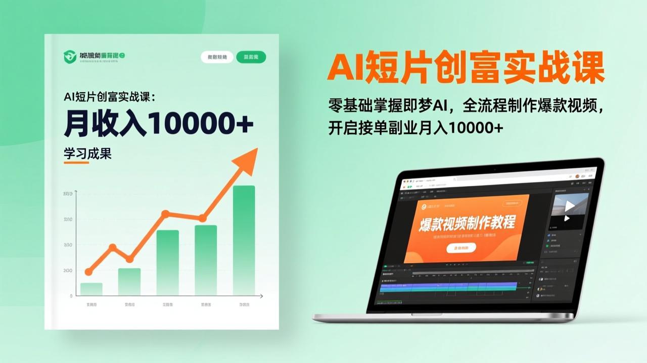 （17236期）AI短片创富实战课：零基础掌握即梦AI，全流程制作爆款视频，开启接单副业月入10000+(更新)-宇文网创