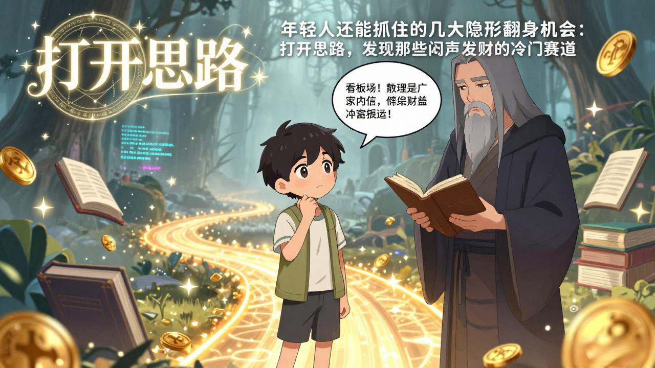 （17471期）付费文1+2：年轻人还能抓住的几大隐形翻身机会：打开思路，发现那些闷声发财的冷门赛道-宇文网创