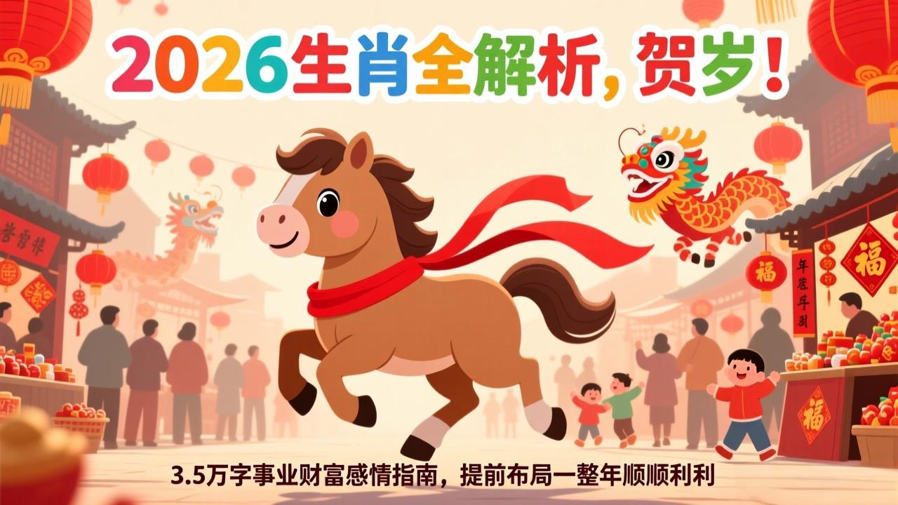 (17428期)付费文章:贺岁!2026生肖全解析,3.5万字事业财富感情指南,提前布局一整年顺顺利利-宇文网创