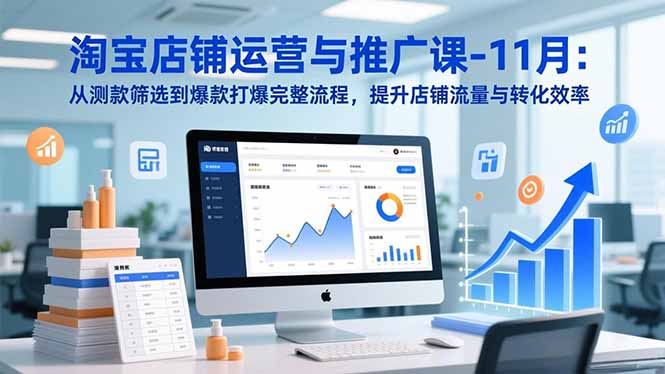 （16714期）淘宝店铺运营与推广课-11月：从测款筛选到爆款打爆完整流程，提升店铺流量与转化效率-宇文网创