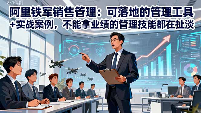 (16436期)阿里铁军销售管理:可落地的管理工具+实战案例,不能拿业绩的管理都在扯淡-宇文网创