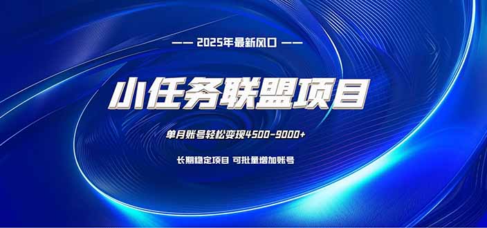 （16521期）小任务联盟项目：一台电脑每天只需10分钟，轻松简单稳定-宇文网创