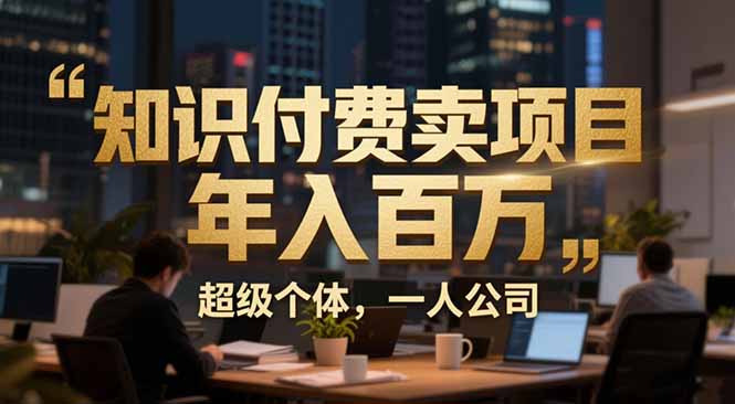（17134期）从0到年入百万：超级个体实战心得公开，个人IP×精准引流×成交系统全拆解-宇文网创