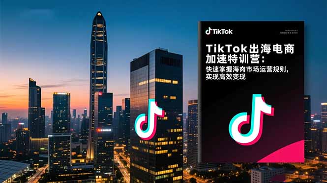 （16535期）TikTok出海电商加速特训营：快速掌握海外市场运营规则，实现高效变现-宇文网创