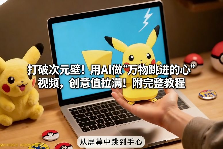 打破次元壁！用AI做【万物跳进手心】视频，创意值拉满！附完整教程-宇文网创