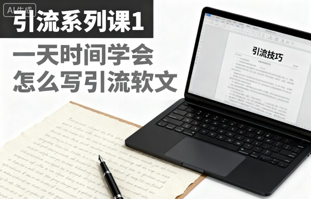 引流系列课1，一天时间学会怎么写引流软文-宇文网创