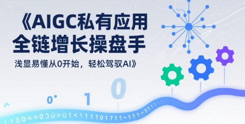 AIGC私有化应用全链增长操盘手，浅显易懂从0开始，轻松驾驭AI-宇文网创