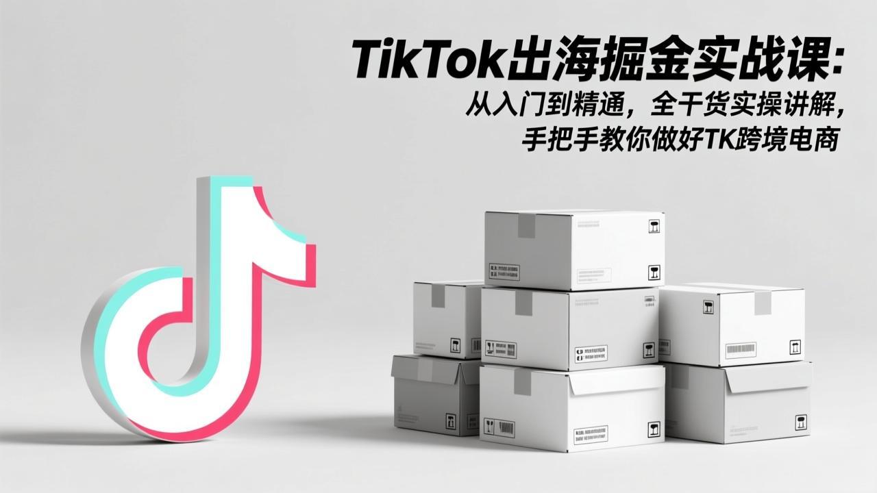 （17368期）TikTok出海掘金实战课：从入门到精通，全干货实操讲解，手把手教你做好TK跨境电商-宇文网创