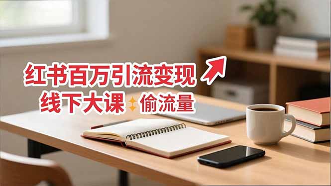 (16661期)小红书百万引流变现-11月线下大课:分享从0到百万引流路径,手把手教偷流量、拿结果-宇文网创