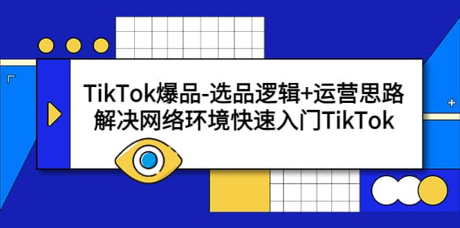 TikTok爆品-选品逻辑+运营思路：解决网络环境快速入门TikTok-宇文网创