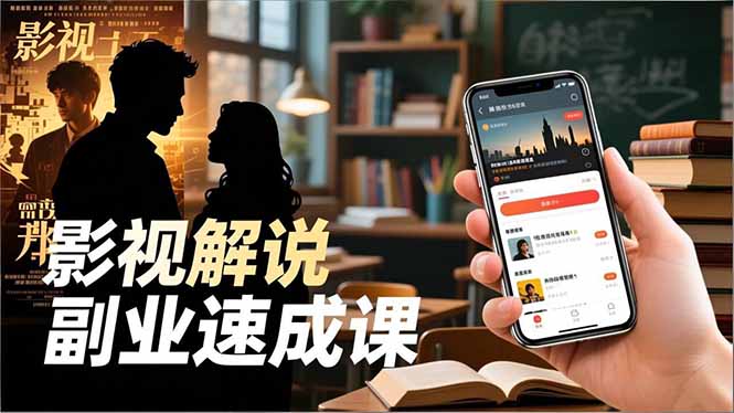 （16740期）Tk影视解说副业速成课，软件安装、全流程实操、爆款预设，新手两周变现-宇文网创
