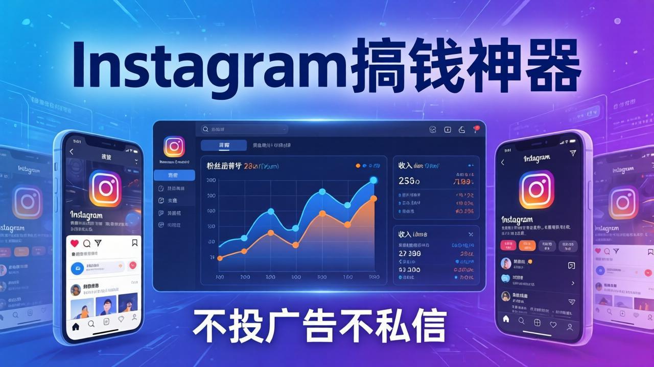 （17731期）Instagram搞钱神器：月涨6万粉+月入5万刀，不投广告不私信，靠算法+低价产品-宇文网创