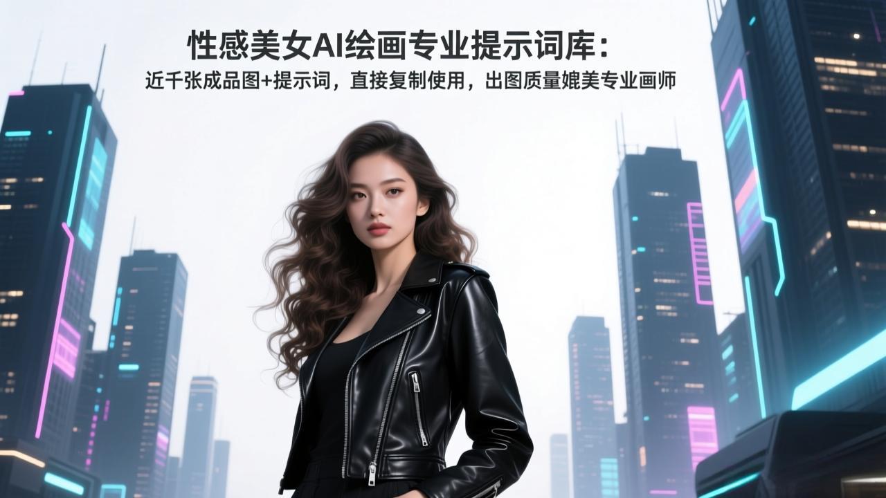 （17262期）性感美女AI绘画专业提示词库：近千张成品图+提示词，直接复制使用，出图质量媲美专业画师-宇文网创