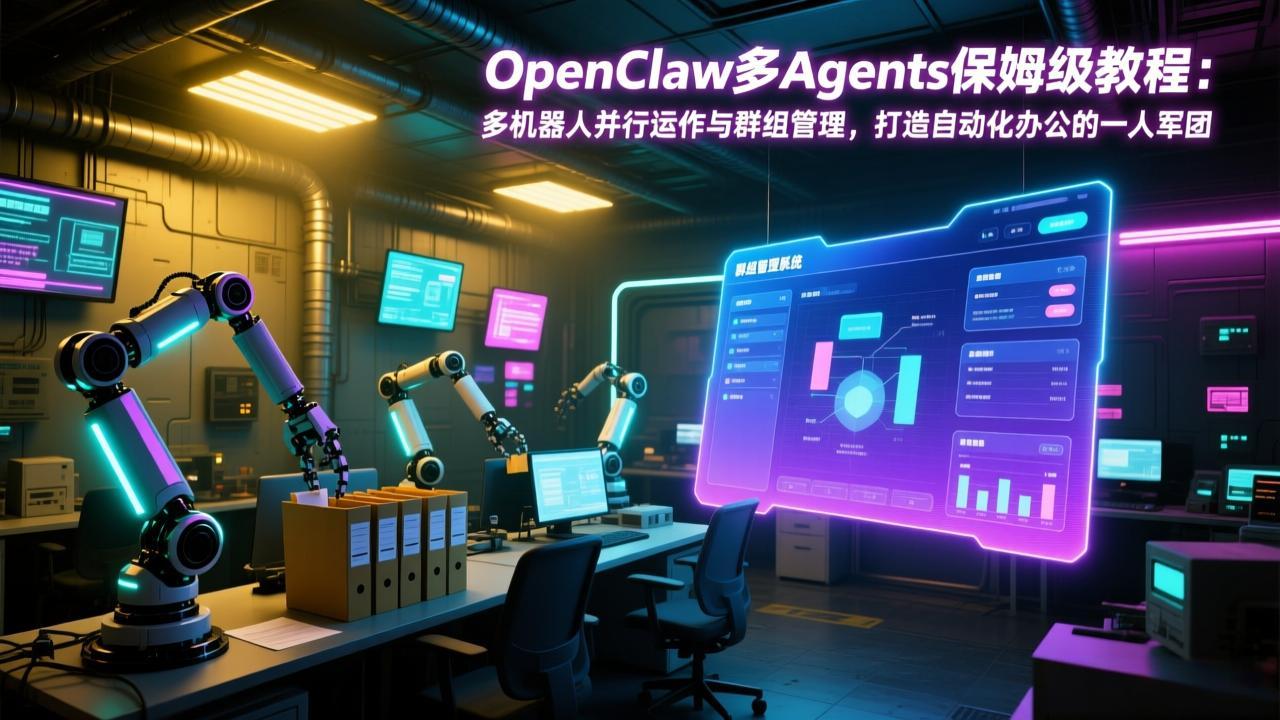 （17563期）OpenClaw多Agents保姆级教程：多机器人并行运作与群组管理，打造自动化办公的一人军团-宇文网创