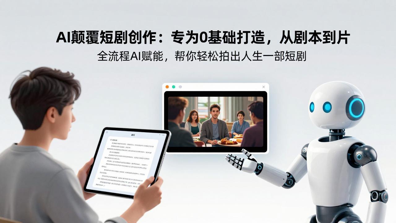 （17564期）AI颠覆短剧创作：专为0基础打造，从剧本到成片全流程AI赋能，帮你轻松拍出人生第一部短剧-宇文网创