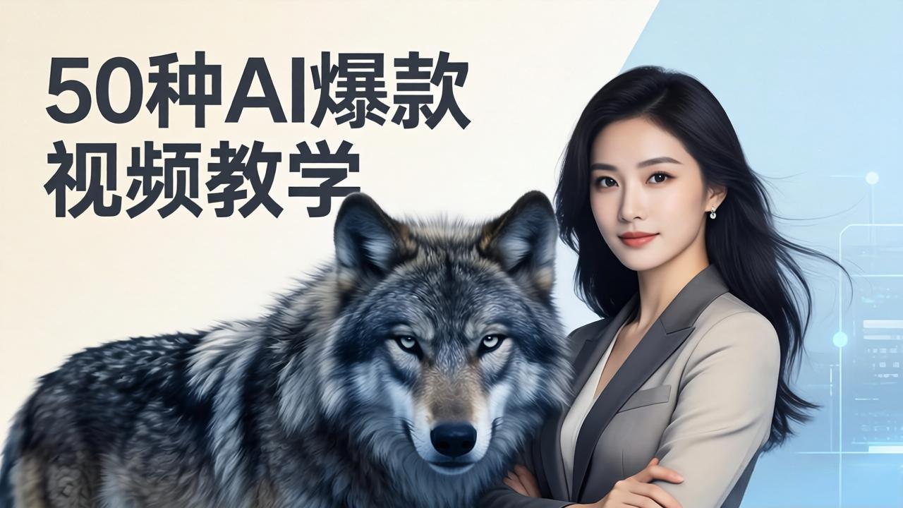 （17815期）50种AI爆款视频教学：影视级古诗词+治愈萌宠+山海经蛟龙，高阶宝典商业落地-宇文网创