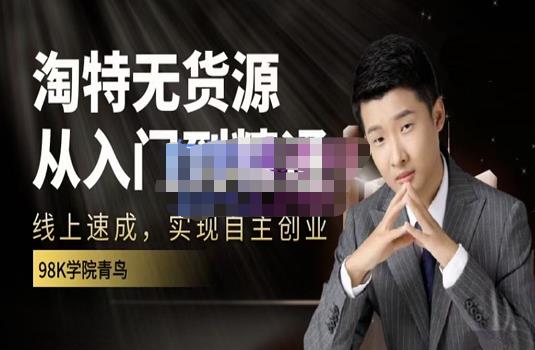 98k学院的淘特无货源线上速成课，从入门到精通，让你最小投入，最高回报-宇文网创
