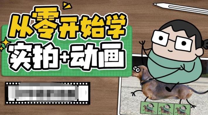 从零开始学实拍加动画，实拍加动画创意教程-宇文网创