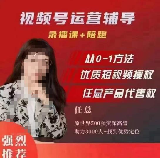 任姐视频号运营，懂老板的任总视频号短视频运营，从0到1做视频号课程-宇文网创