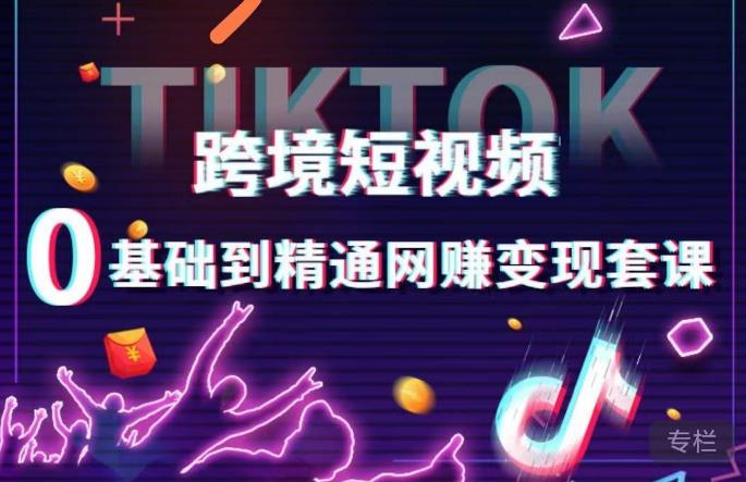 跨境短视频TIKTOK 0基础到精通网赚变现套课，跨境短视频独立站带货变现技巧-宇文网创