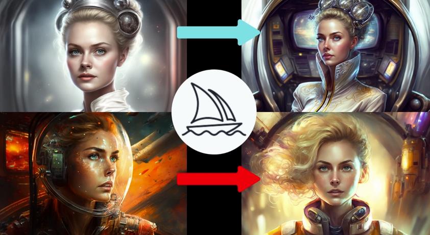 Midjourney V4实现连续性的人物创作：漫画，故事，动画操作教程参数设置-宇文网创