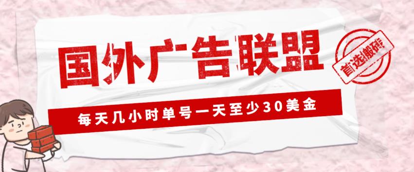 外面收费1980的最新国外LEAD广告联盟搬砖项目,单号一天至少30美金【详细玩法教程】-宇文网创