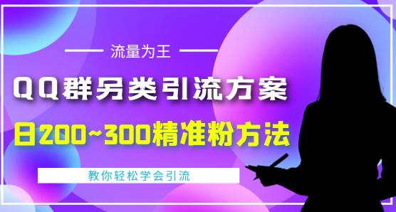 价值888的QQ群另类引流方案，半自动操作日200~300精准粉方法【视频教程】-宇文网创