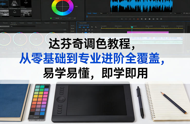 达芬奇调色教程，从零基础到专业进阶全覆盖，易学易懂，即学即用-宇文网创