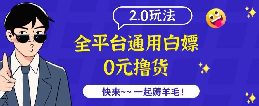 外面收费2980的全平台通用白嫖撸货项目2.0玩法【仅揭秘】-宇文网创