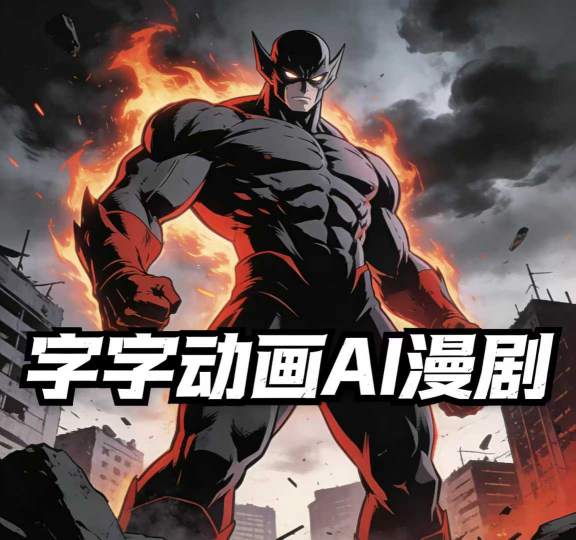 字字动画AI漫剧2026年第1期系统课程，小白看完就能学会实操的漫剧课，单人月收1-3W-宇文网创