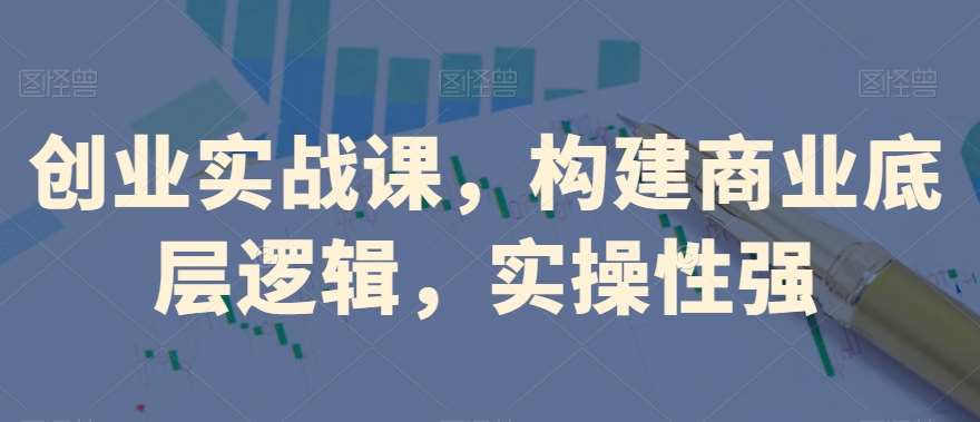 创业实战课，​构建商业底层逻辑，实操性强-宇文网创