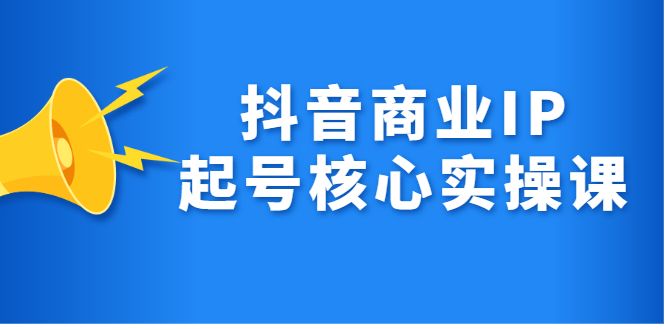 抖音商业IP起号核心实操课，带你玩转算法，流量，内容，架构，变现-宇文网创