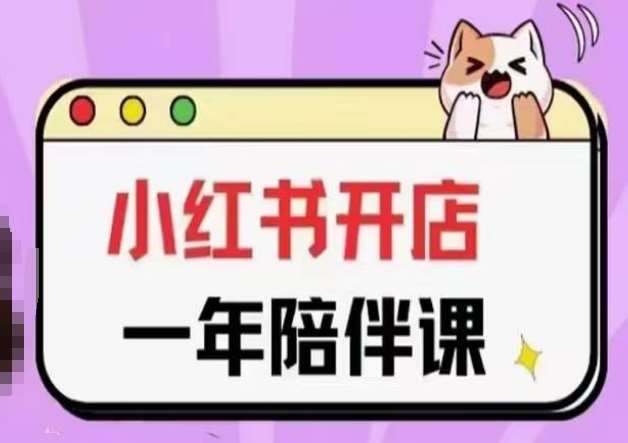 三九小红书开店一年陪伴课(更新)，从0到1玩赚小红书开店-宇文网创